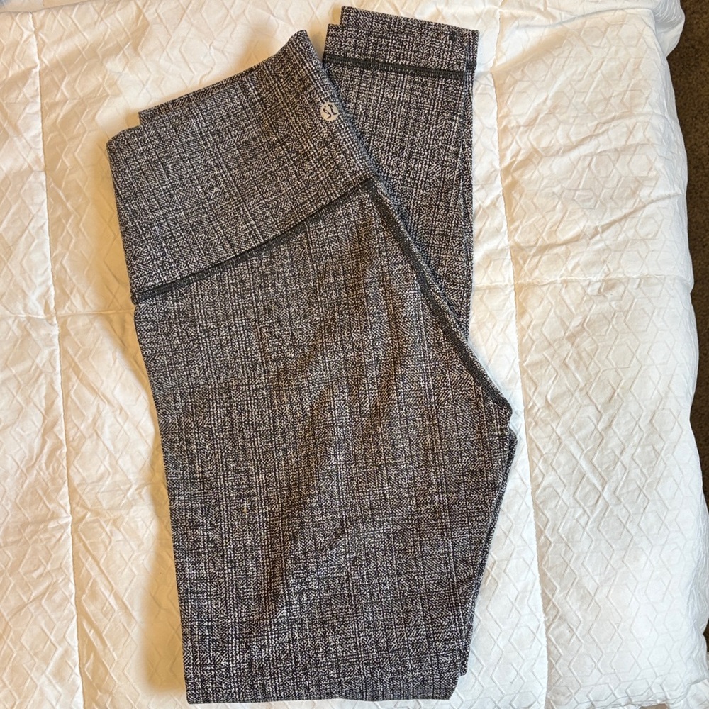 Lululemon Athletica Black and White Tweed Pants